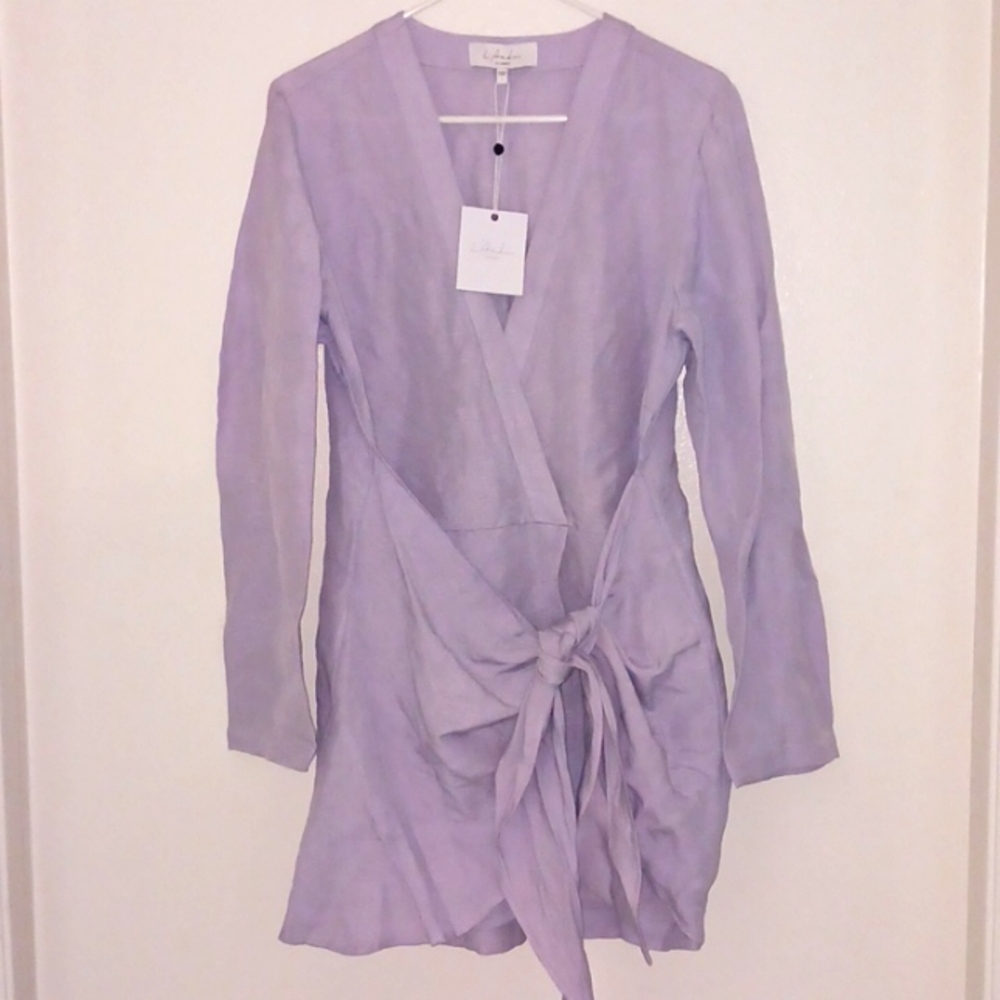 L' Academie The Meadow Mini Dress in Lavender